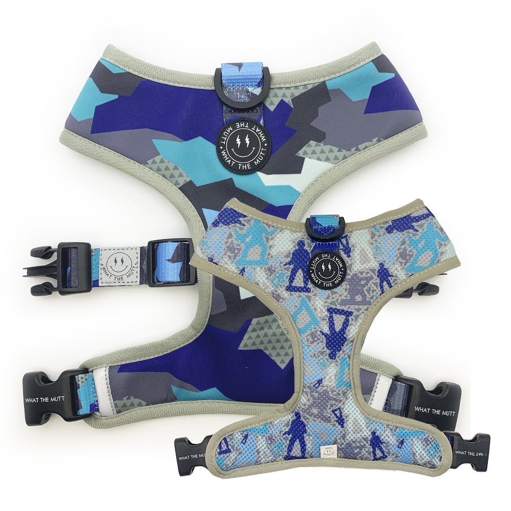 
            
                Load image into Gallery viewer, Reversible Harness – Camo Squad
            
        